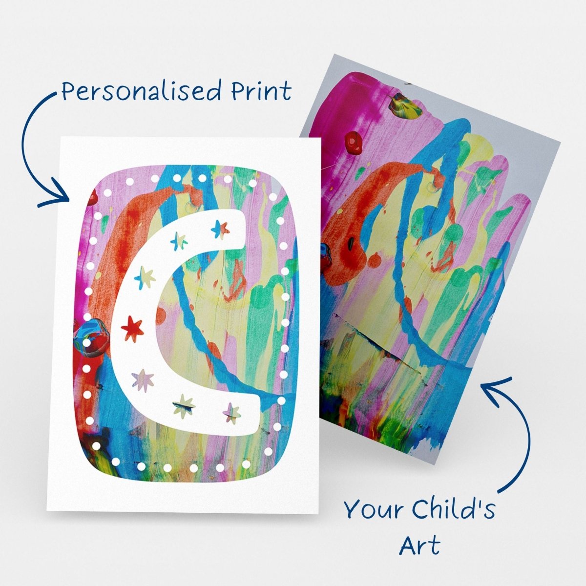 Alpha Initial Personalised Name Art Print DIGITAL COPY
