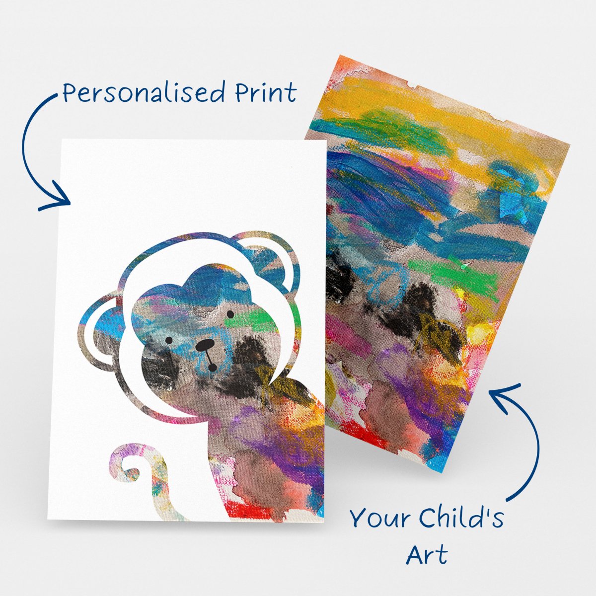 Cheeky Monkey - Personalised Art Print