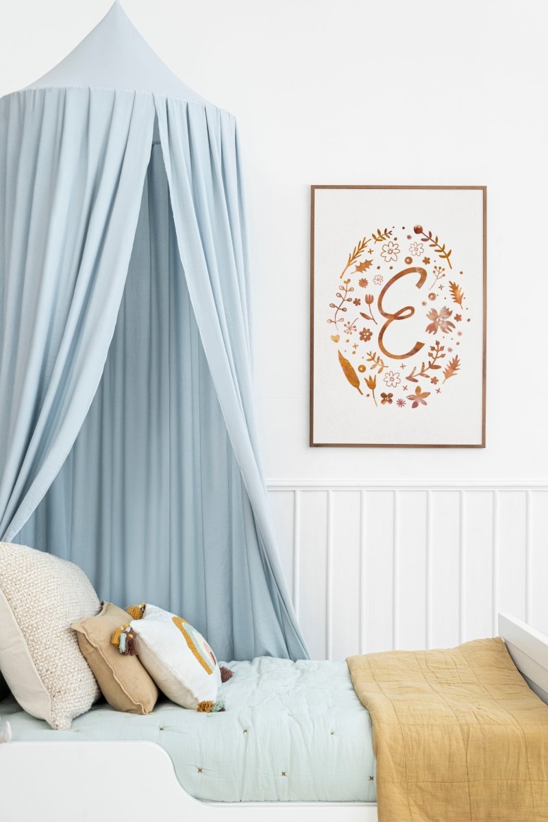 Floral Monogram Personalised Art Print