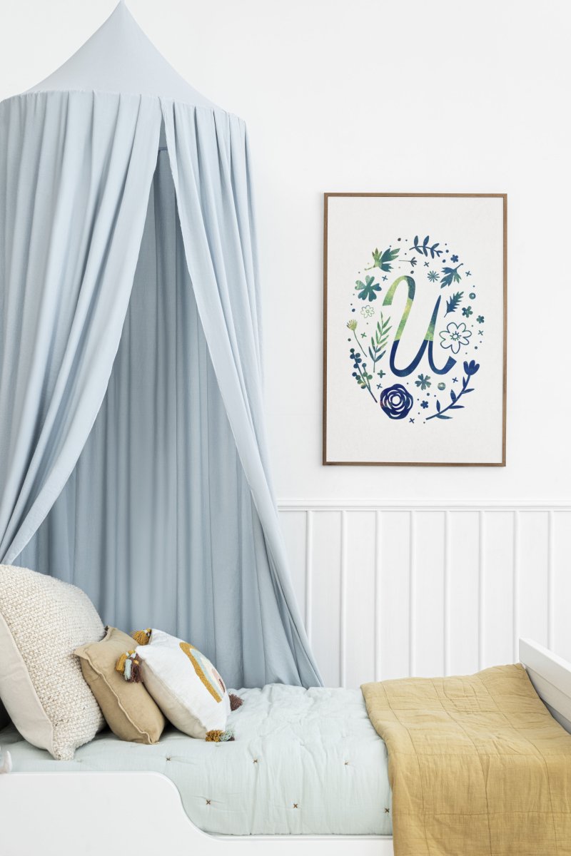 Floral Monogram Personalised Art Print