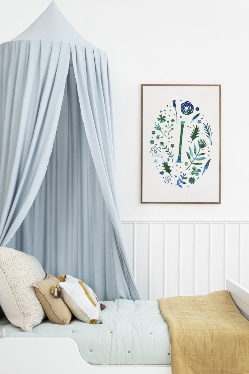 Floral Monogram Personalised Art Print