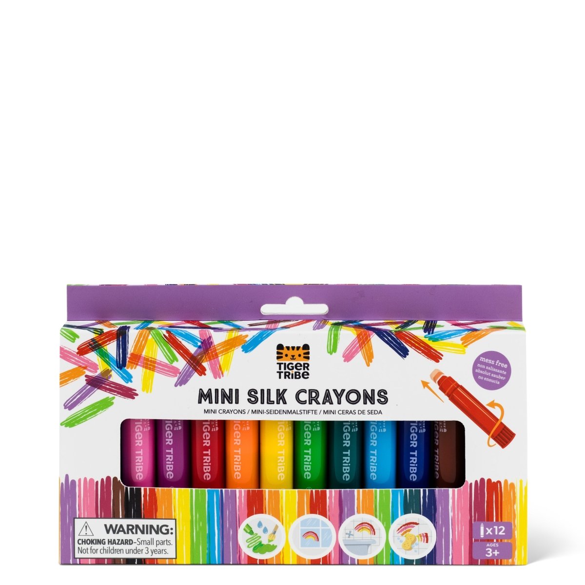 Tiger Tribe Mini Silk Crayons – Set of 12