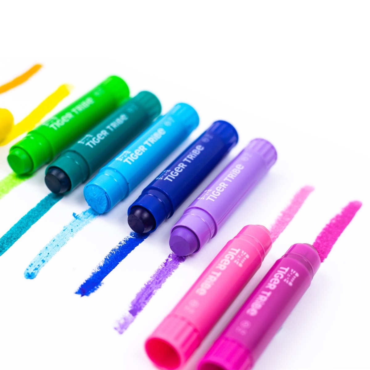 Tiger Tribe Mini Silk Crayons – Set of 12