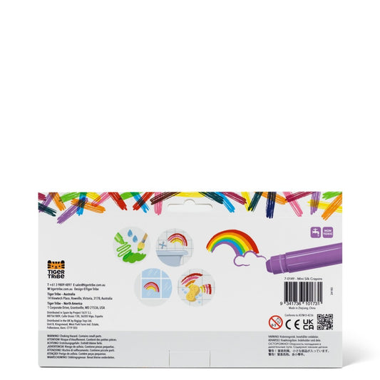 Tiger Tribe Mini Silk Crayons – Set of 12