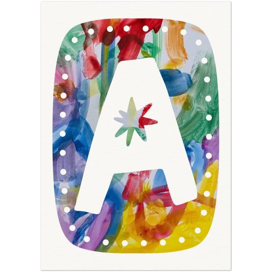 Alpha Initial Personalised Name Art Print