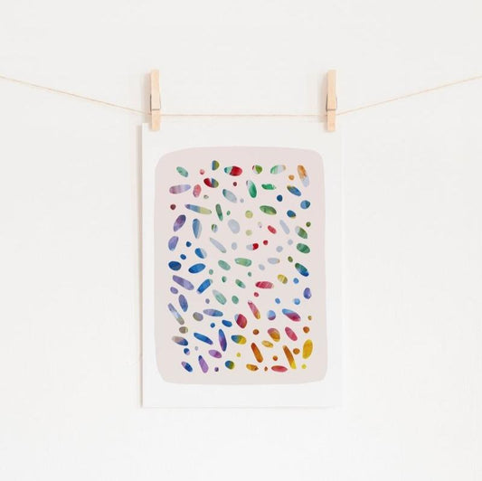 Confetti Art Print - Digital Print - Mini MatisseArt PrintBaby showerBaby Shower Gifts