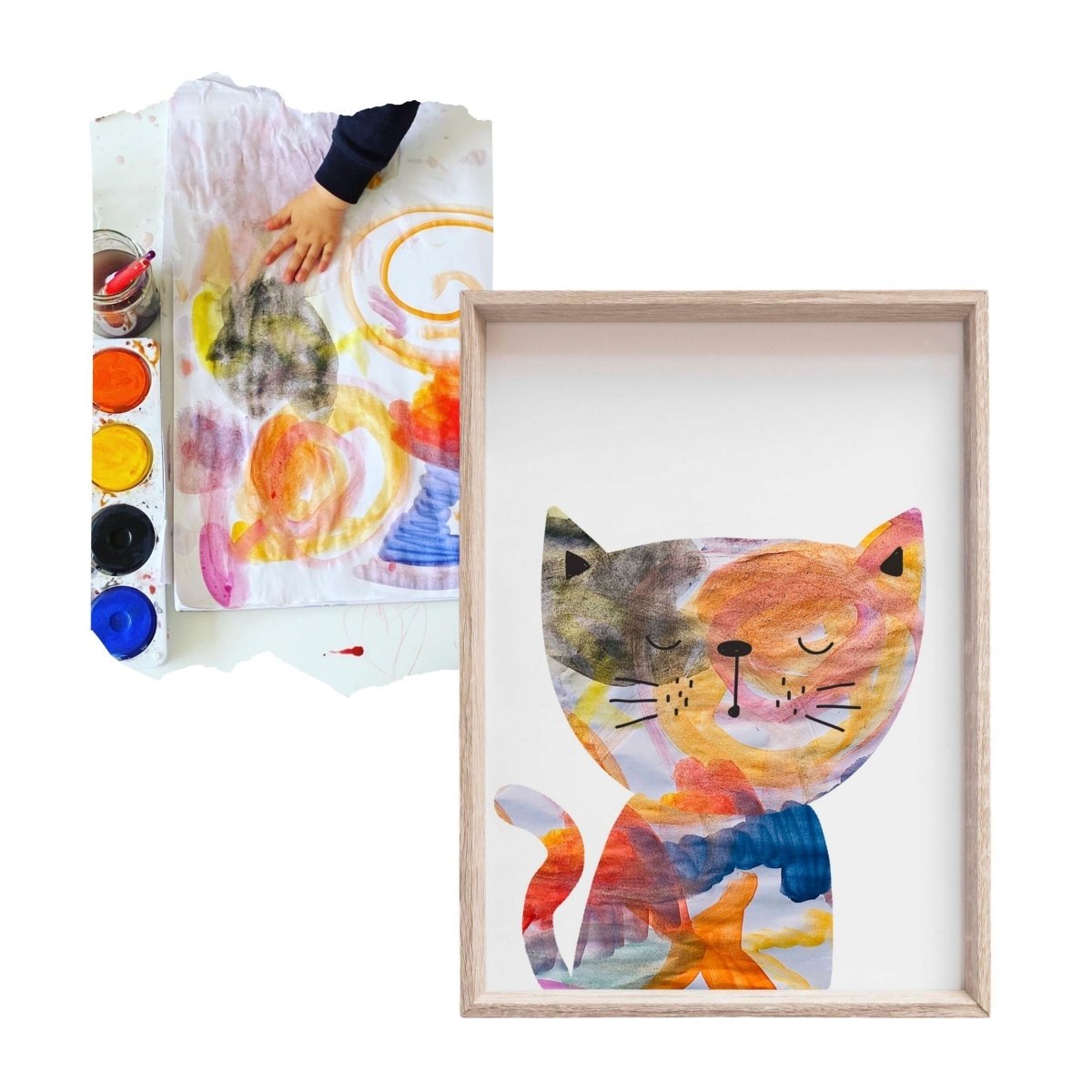 Kitty Personalised Digital Art Prints - Mini MatisseACCESSORIESArt PrintBaby shower