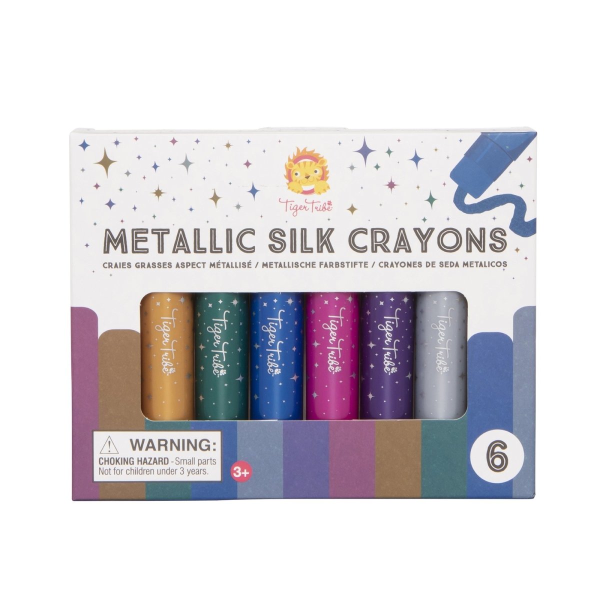 Art Gift for Kids Tiger Tribe Silk Crayons