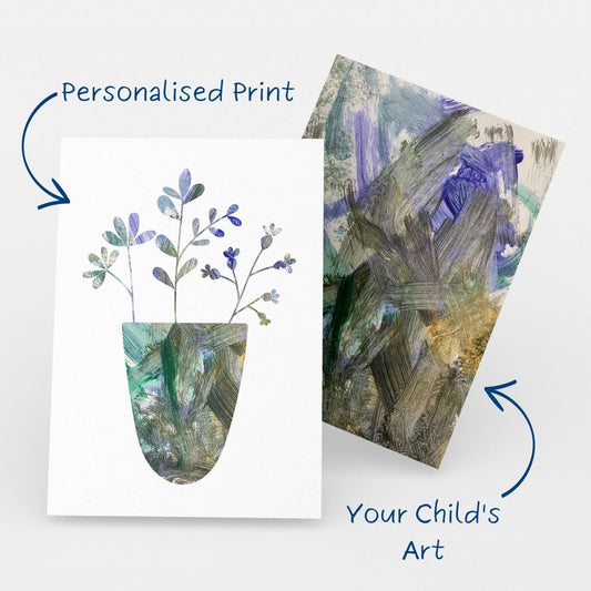 Vase Personalised Art Print - Mini MatisseArt PrintBaby showerBaby Shower Gifts