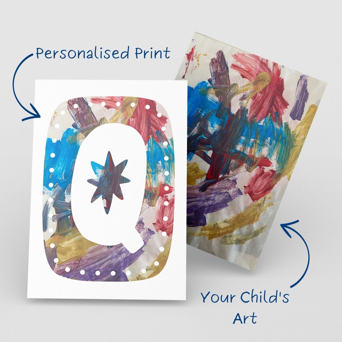 Alpha Initial Personalised Name Art Print DIGITAL COPY