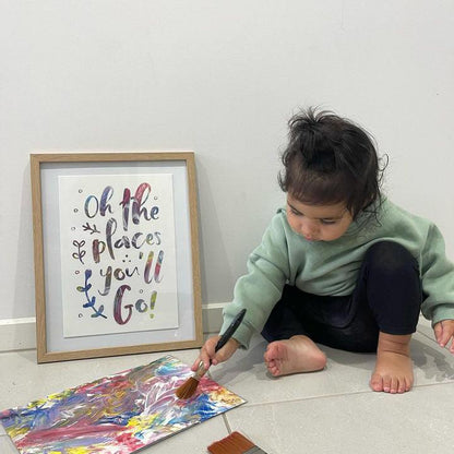 Oh The Places You'll Go Personalised Art Print