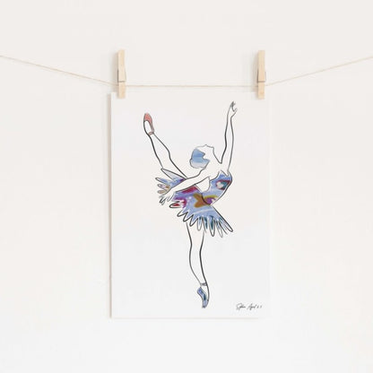 Ballet Digital Art Print - Mini MatisseArt PrintBaby showerBaby Shower Gifts