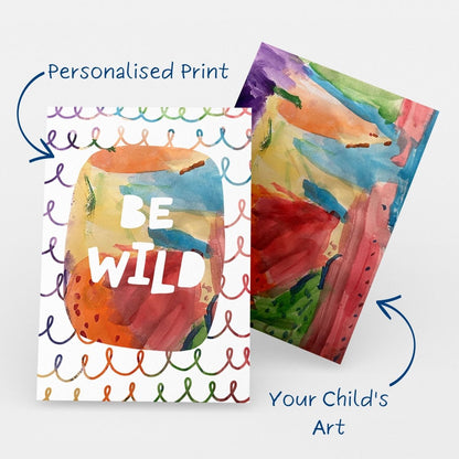 Be Wild Personalised Art Print - Mini MatisseArt PrintBaby showerBaby Shower Gifts