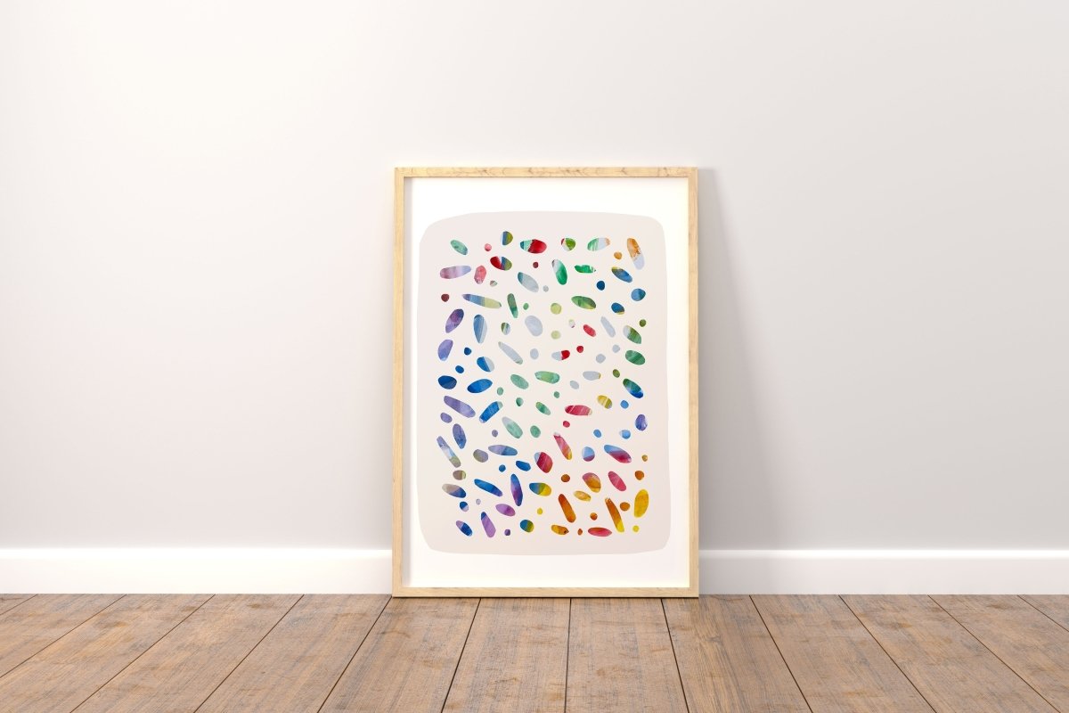 Confetti Art Print - Digital Print - Mini MatisseArt PrintBaby showerBaby Shower Gifts