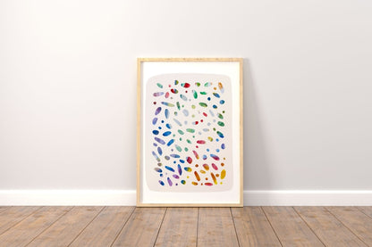 Confetti Art Print - Digital Print - Mini MatisseArt PrintBaby showerBaby Shower Gifts