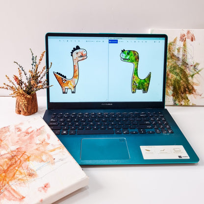 Dinosaur Digital Art Print - Mini MatisseArt PrintBaby showerBaby Shower Gifts