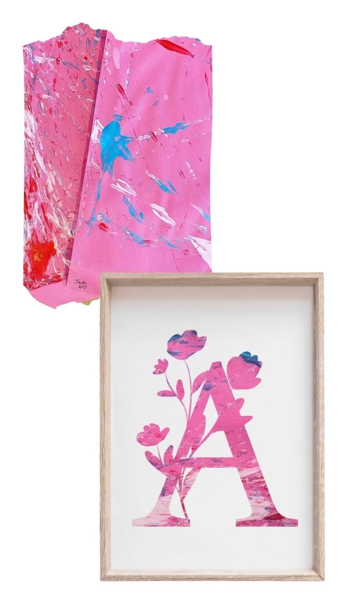 Flower Letter Digital Print - Mini MatisseArt PrintBaby showerBaby Shower Gifts