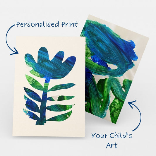 Flower Press Personalised Art Print Series