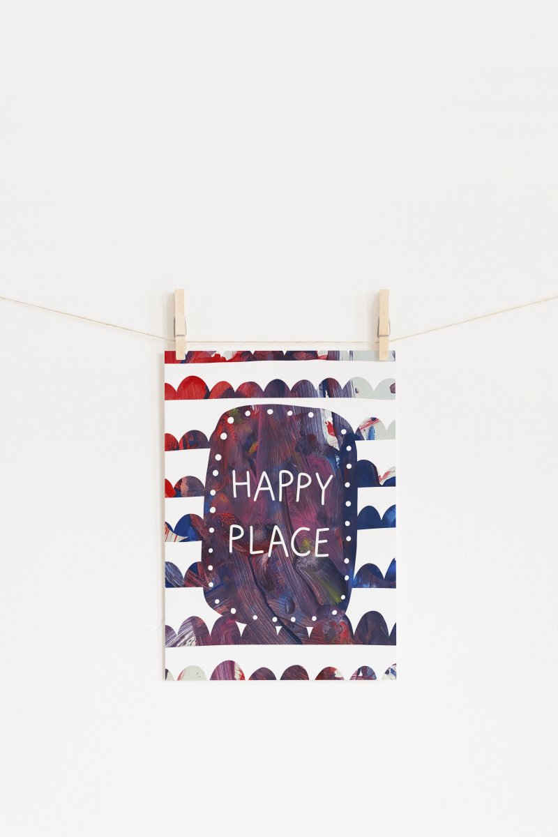 Happy Place Digital Art Print - Mini MatisseArt PrintBaby showerBaby Shower Gifts