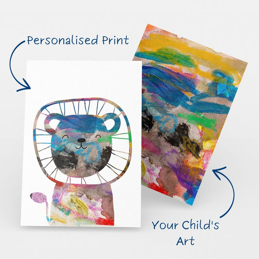 Lion Personalised Art Print