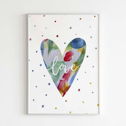 Love Digital Art Print - Mini MatisseArt PrintBaby showerBaby Shower Gifts