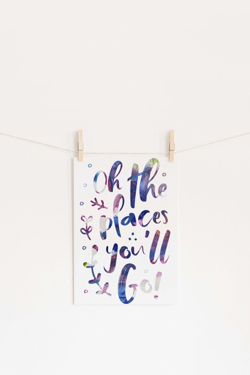Oh The Places You'll Go Digital Art Print - Mini MatisseArt PrintBaby showerBaby Shower Gifts