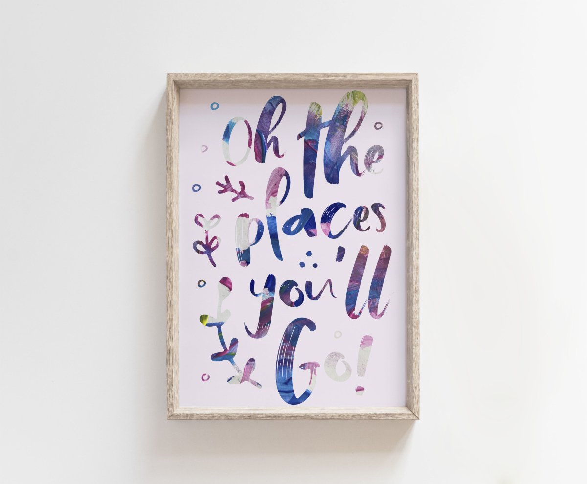 Oh The Places You'll Go Digital Art Print - Mini MatisseArt PrintBaby showerBaby Shower Gifts