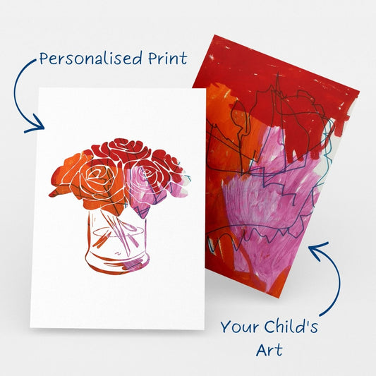 Roses Personalised Art Print