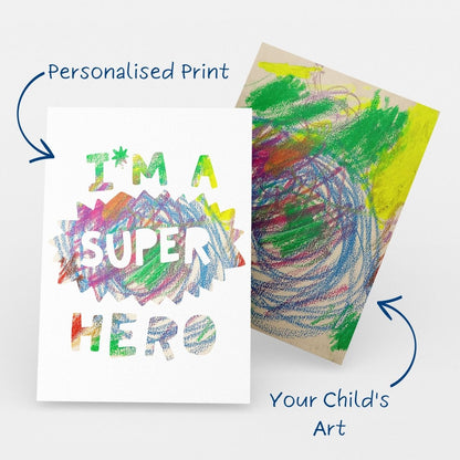 Super Hero Digital Art Print - Mini MatisseArt PrintBaby showerBaby Shower Gifts