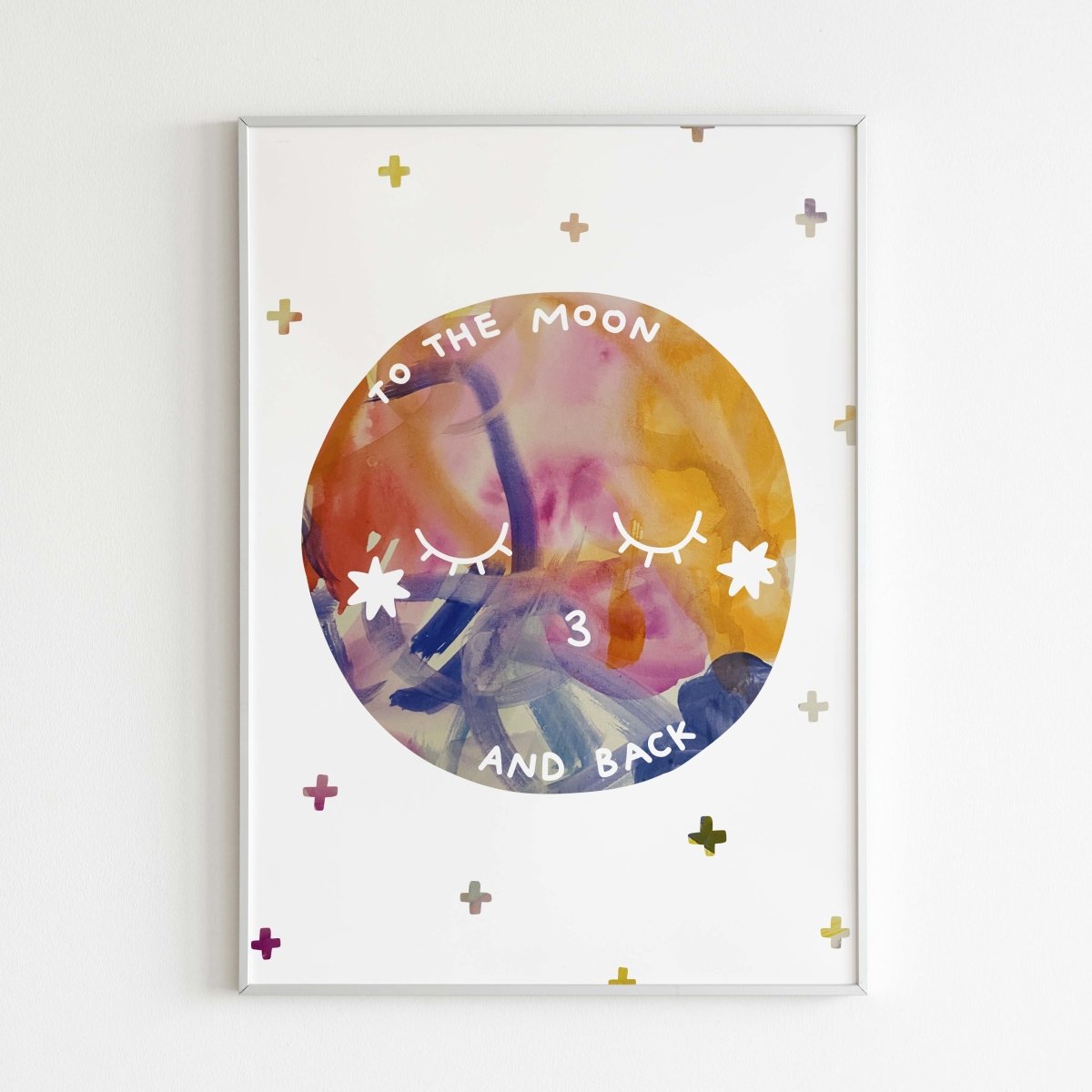 Moon Digital Art Print - Mini MatisseArt PrintBaby showerBaby Shower Gifts