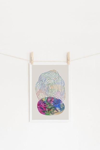 Tree Circles Digital Art Print - Mini MatisseArt PrintBaby showerBaby Shower Gifts